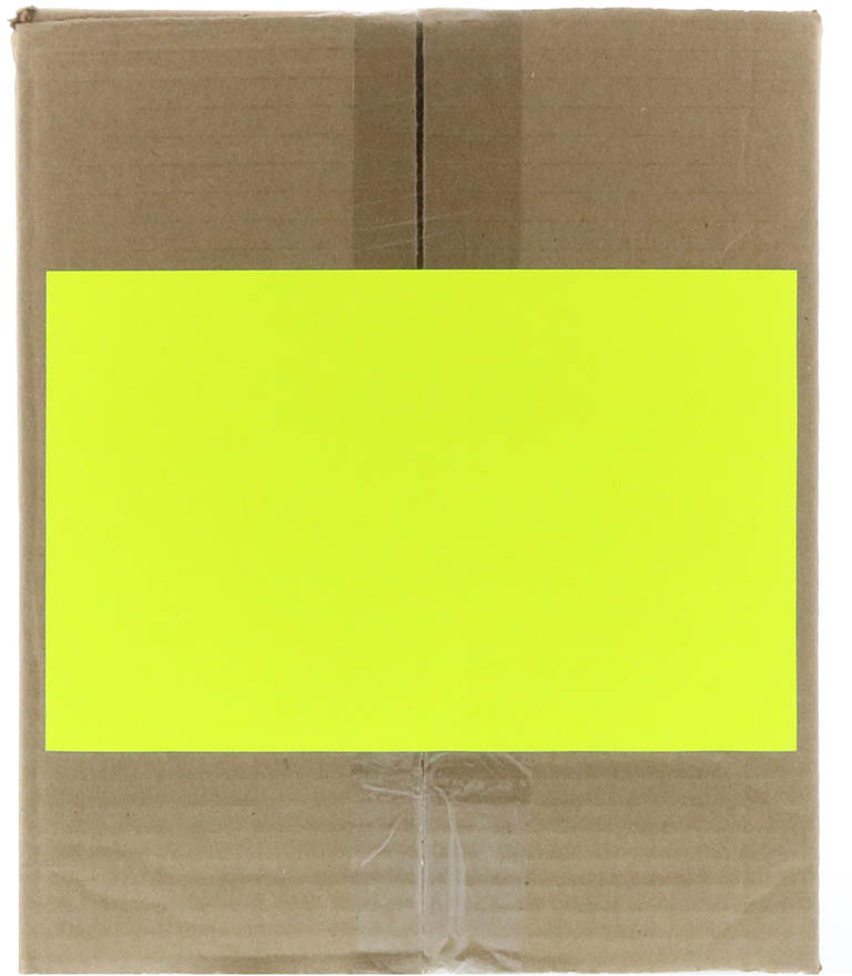 Neon Yellow 5 1/2 x 8 1/2 Half Sheet Shipping Labels