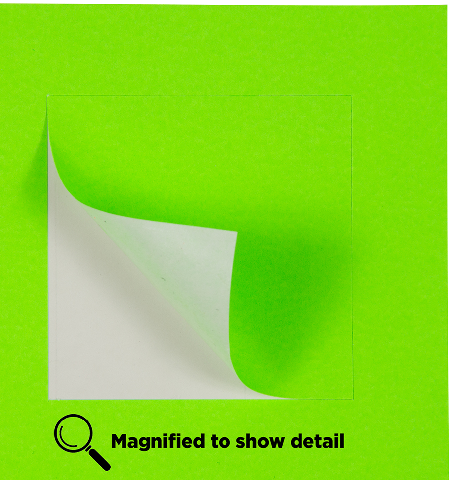 Neon Green 2 x 2 Square Labels