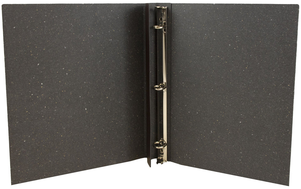 Dark Brown Italian Leather 3/4 Inch 3-Ring Binder