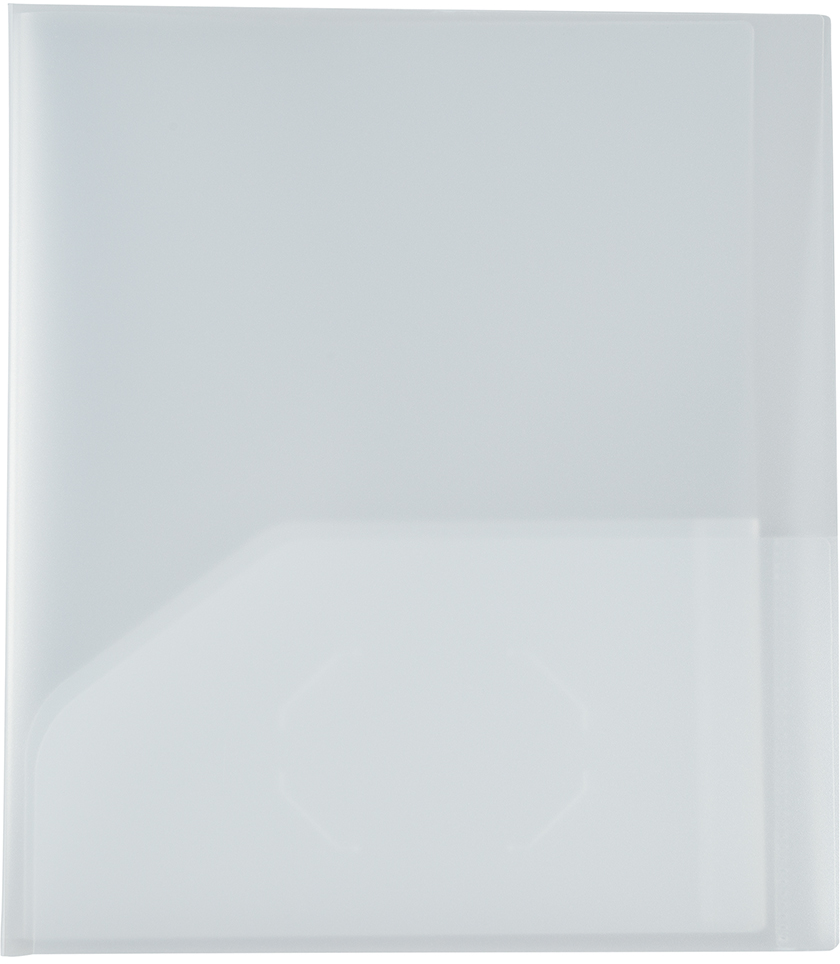 Clear 9 x 12 Plastic 10 Pocket Folders
