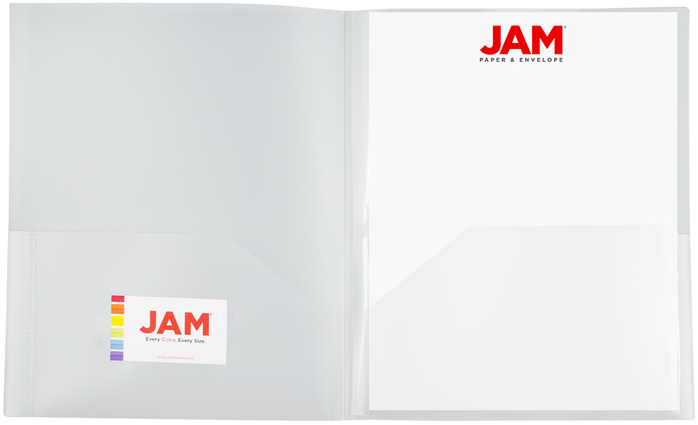 Clear 9 x 12 Plastic 6 Pocket Folders