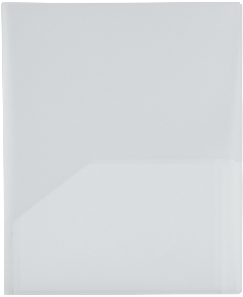 Clear 9 x 12 Plastic 6 Pocket Folders
