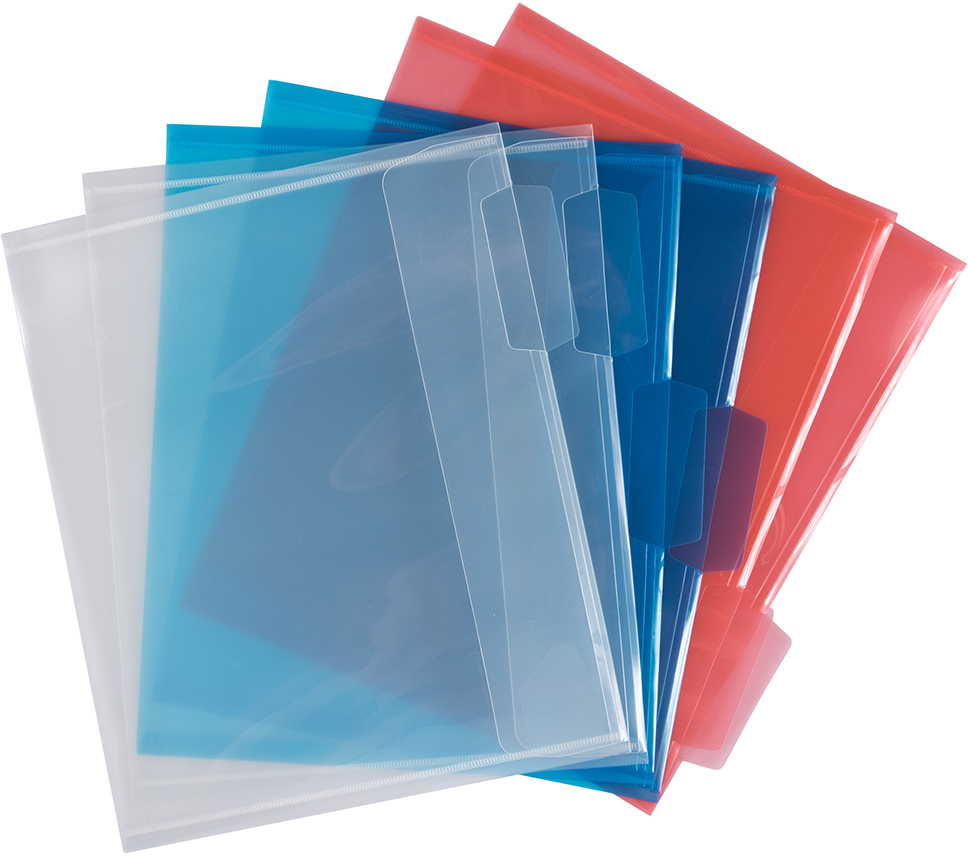 Assorted Letter Size File Folders - 6 Pack