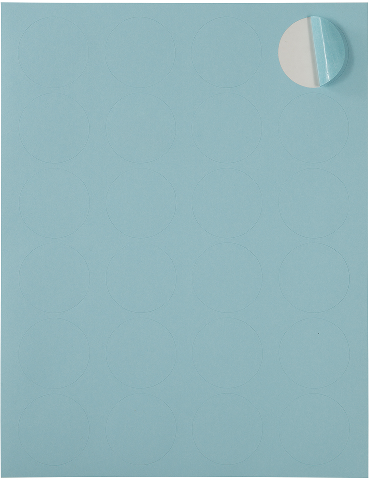 Baby Blue Medium 1 2/3 Inch Round Labels