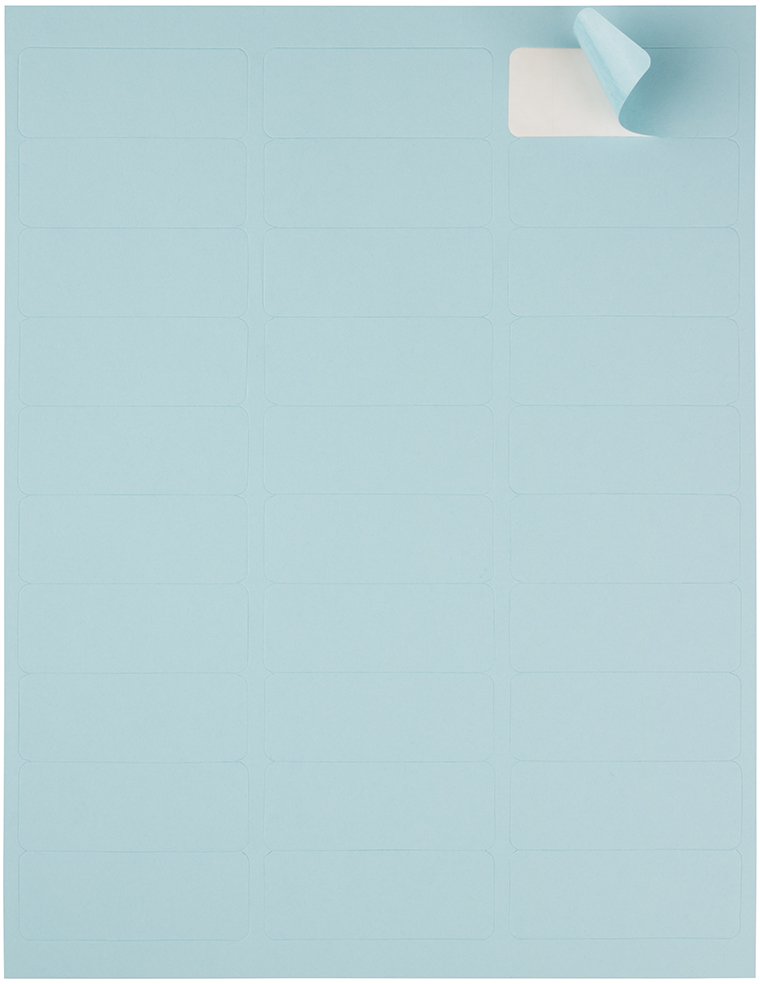 Baby Blue 1 x 2 5/8 Return Address Labels