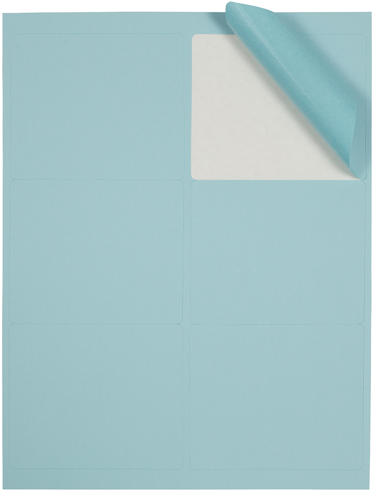 Baby Blue 3 1/3 x 4 Shipping Labels