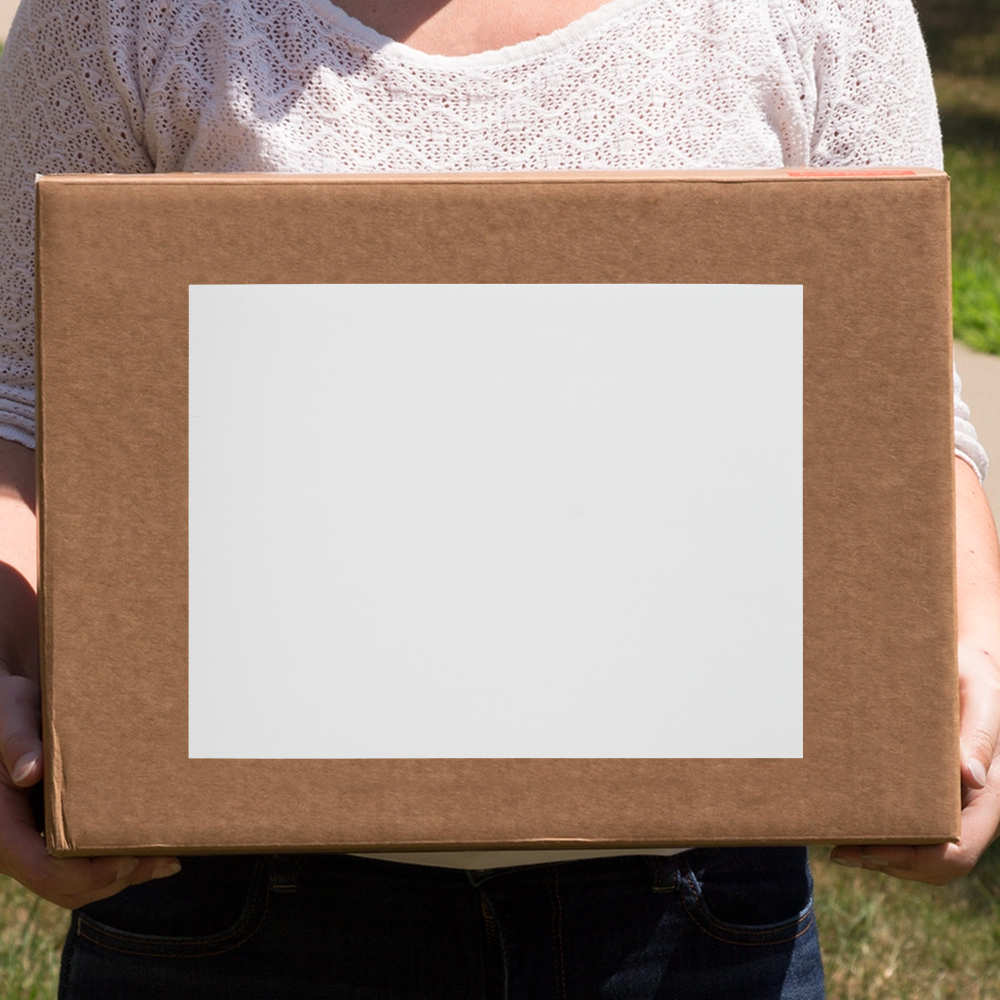 White 8 1/2 x 11 Full Sheet Shipping Labels