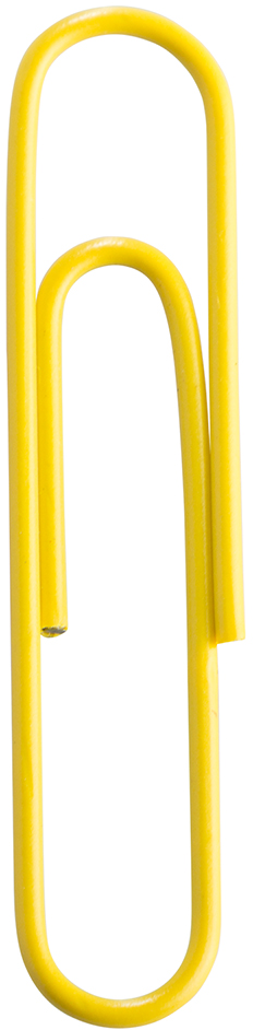 Yellow Jumbo Paper Clips - 75 Pack