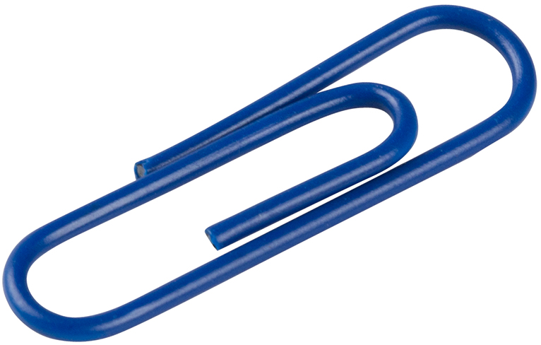 Dark Blue Standard Paper Clips - 100 Pack