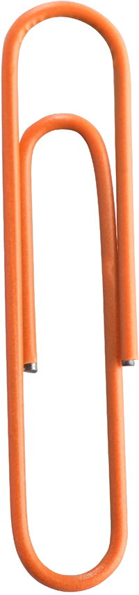Orange Jumbo Paper Clips - 75 Pack