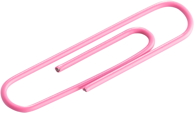 Pink Jumbo Paper Clips - 75 Pack
