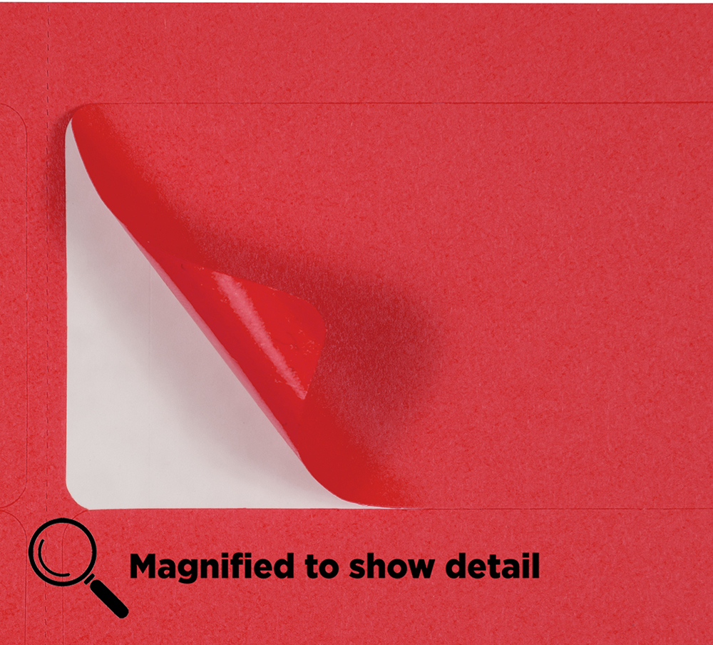 Red 2 x 4 Address Labels