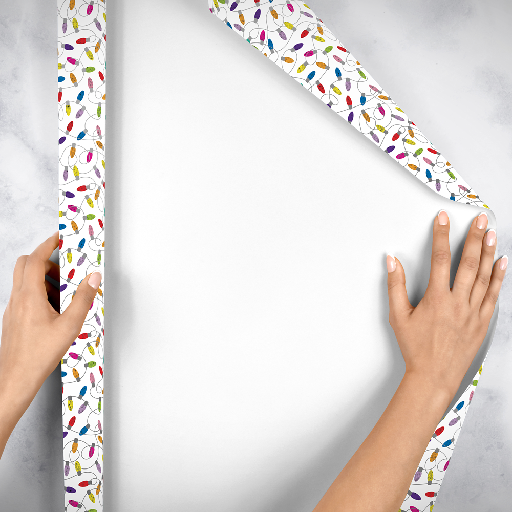 Christmas Lights 24" x 833' Bulk Wrapping Paper (1666 Sq Ft)