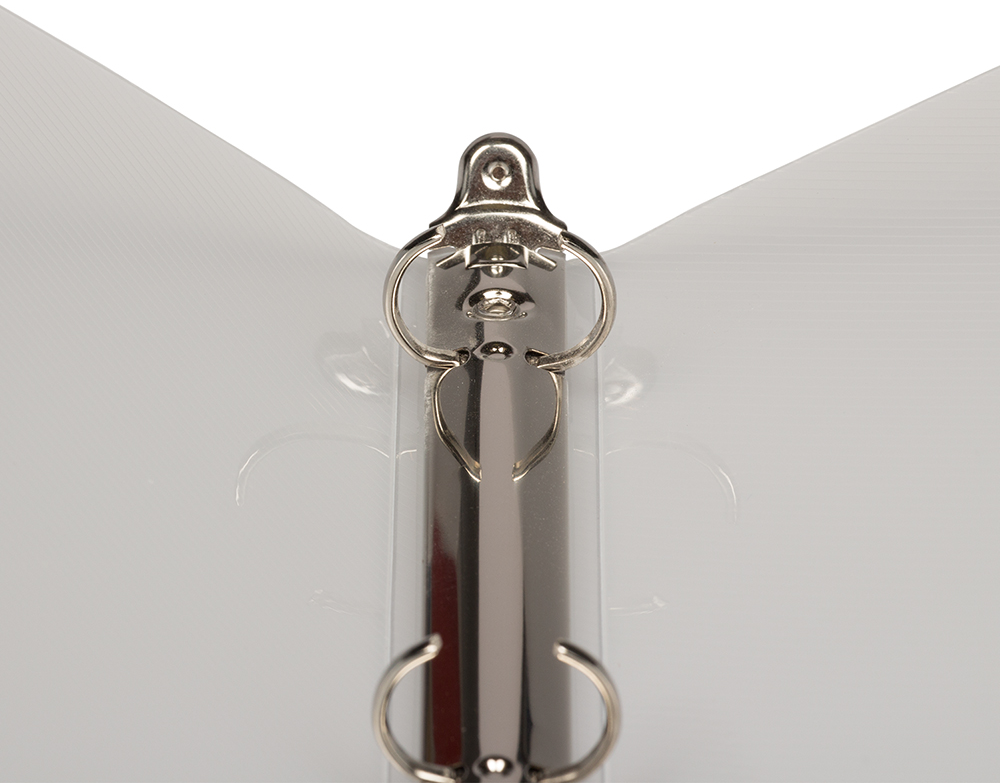 Clear Plastic 3/4 Inch 3-Ring Binder