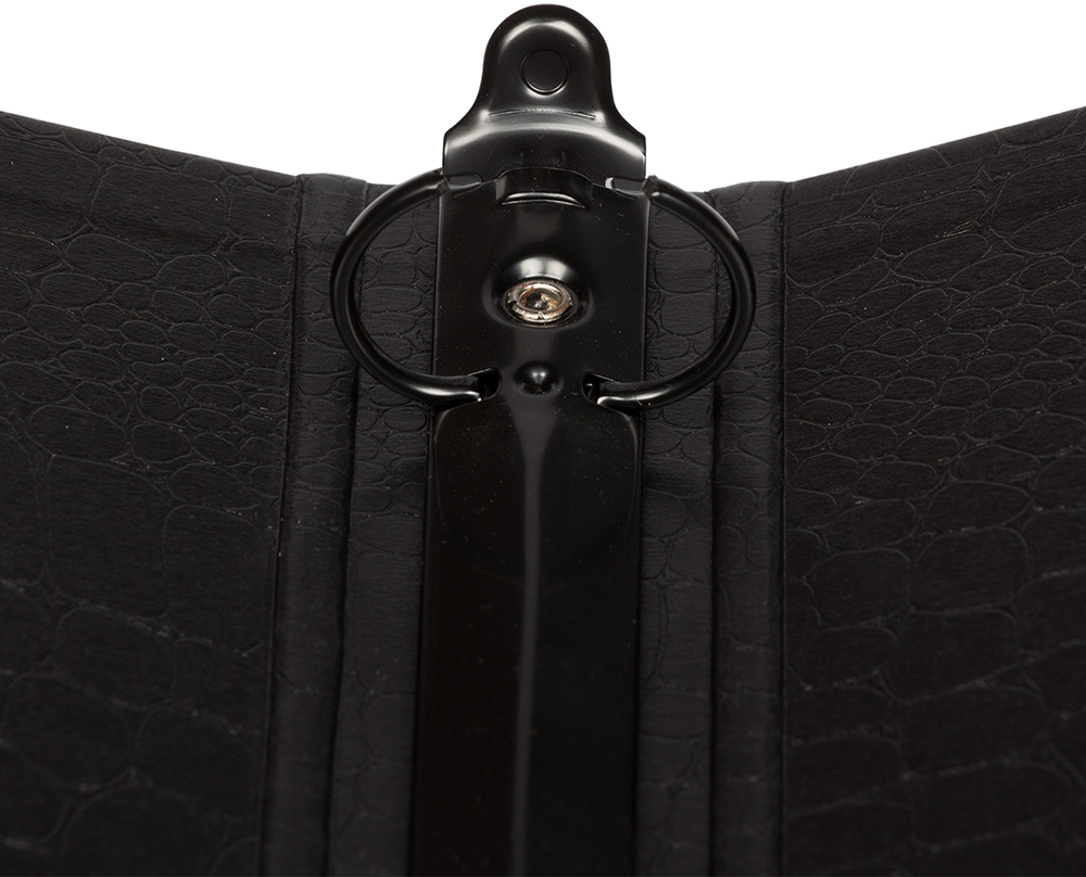 Black Crocodile Texture 1 Inch Binder