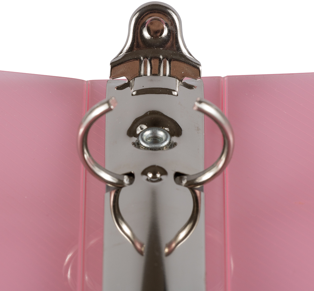 Pink Plastic 3/4 Inch 3-Ring Binder