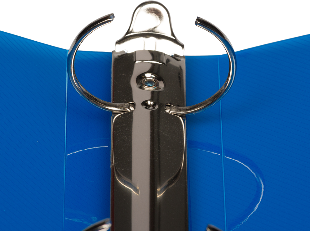 Blue Plastic 1 1/2 Inch 3-Ring Binder