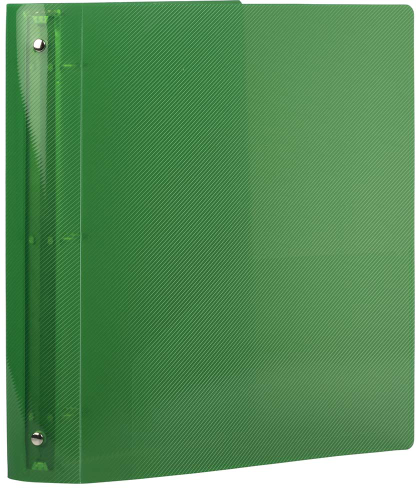 Green Plastic 1 1/2 Inch 3-Ring Binder