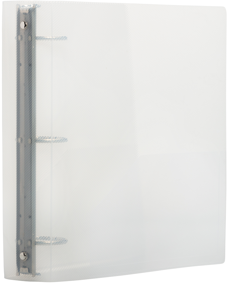 Clear Plastic 2 Inch 3-Ring Binder
