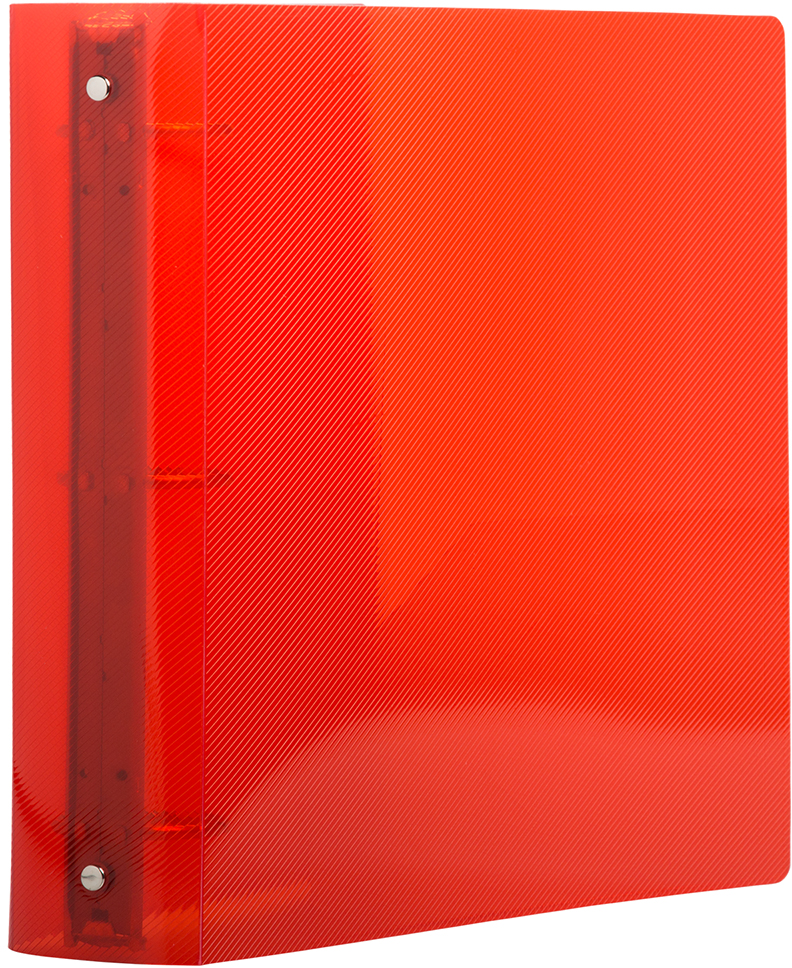 Red Plastic 2 Inch 3-Ring Binder