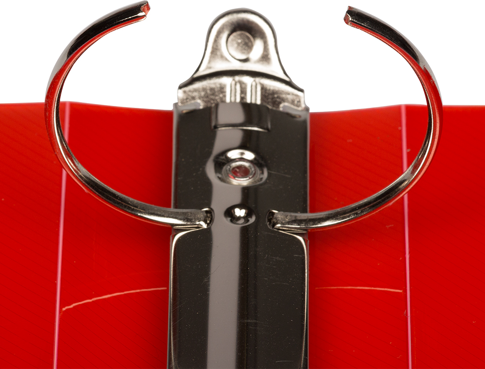 Red Plastic 2 Inch 3-Ring Binder