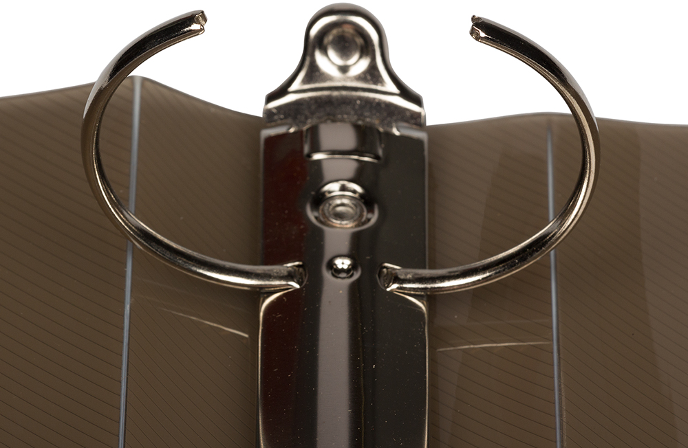 Smoke Gray Plastic 2 Inch 3-Ring Binder
