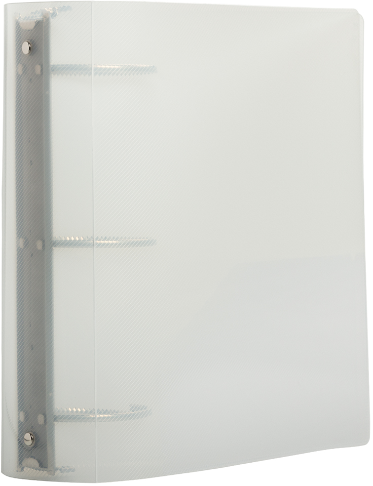 Clear Plastic 3 Inch 3-Ring Binder
