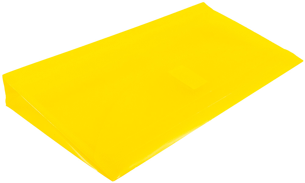 Yellow #10 Business with 1" Expansion Plastic Envelopes (5 1/4 x 10) with Hook and Loop Closure