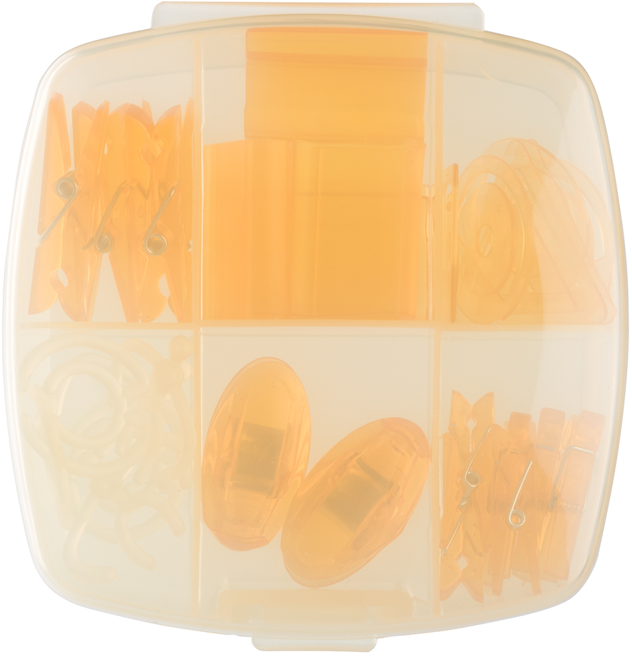 Yellow Large Office Clip Box - 30 Pack