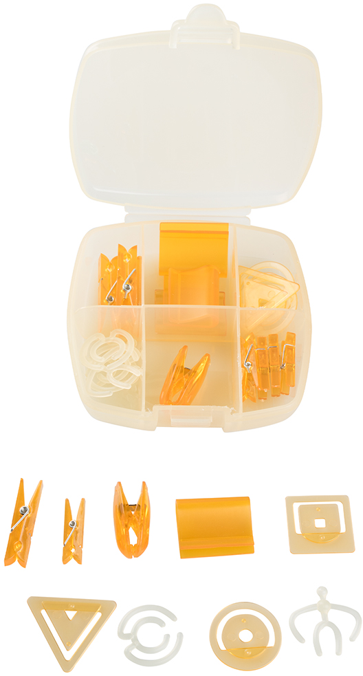 Yellow Large Office Clip Box - 30 Pack