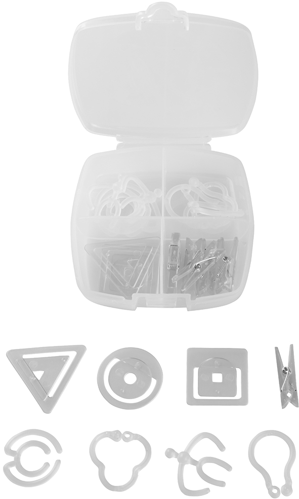 Clear Medium Office Clip Box - 24 Pack