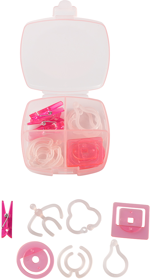 Pink Medium Office Clip Box - 24 Pack
