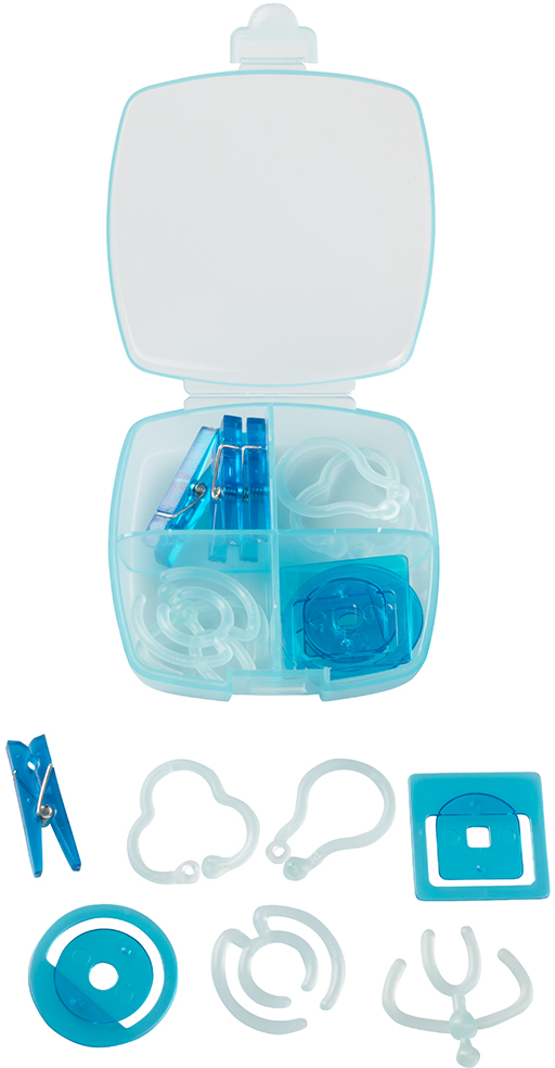 Blue Small Office Clip Box - 16 Pack