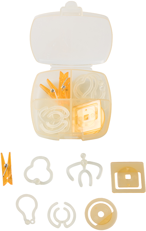 Yellow Small Office Clip Box - 16 Pack