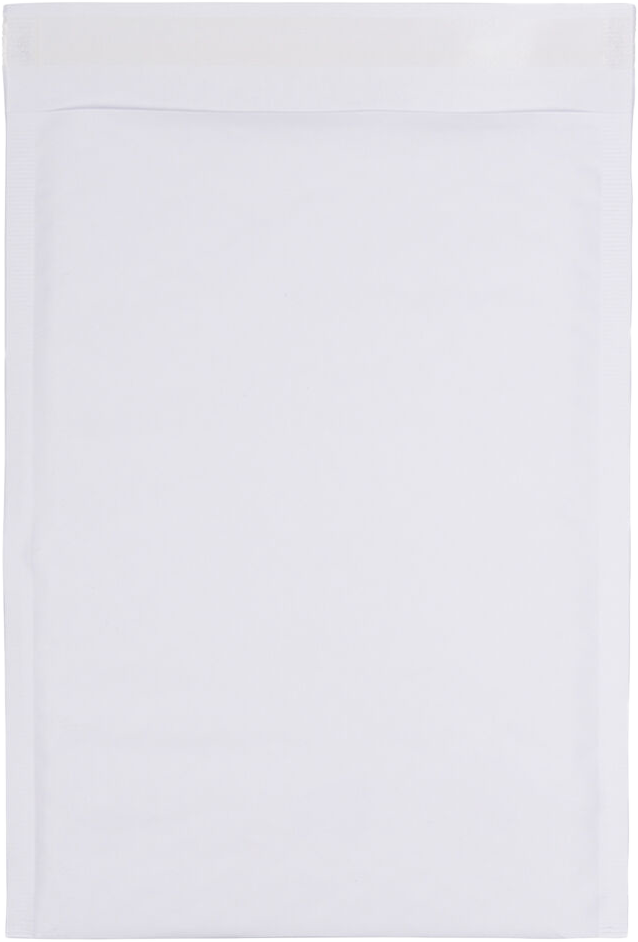 White Kraft 80lb 7 1/4 x 10 1/2 Bubble Mailer with Peel & Seal