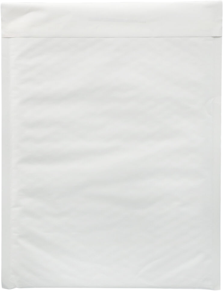 White Kraft 80lb 9 1/2 x 13 Bubble Mailer with Peel & Seal
