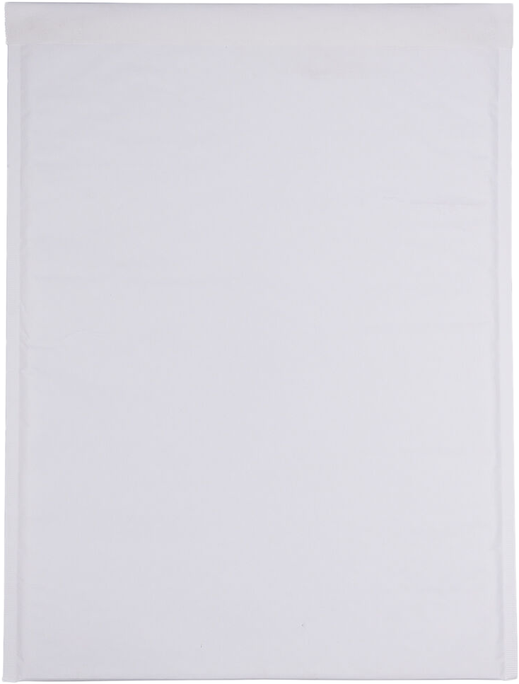 White Kraft 80lb 12 1/2 x 17 1/2 Bubble Mailer with Peel & Seal
