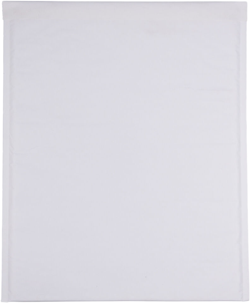 White Kraft 80lb 14 1/4 x 18 1/2 Bubble Mailer with Peel & Seal