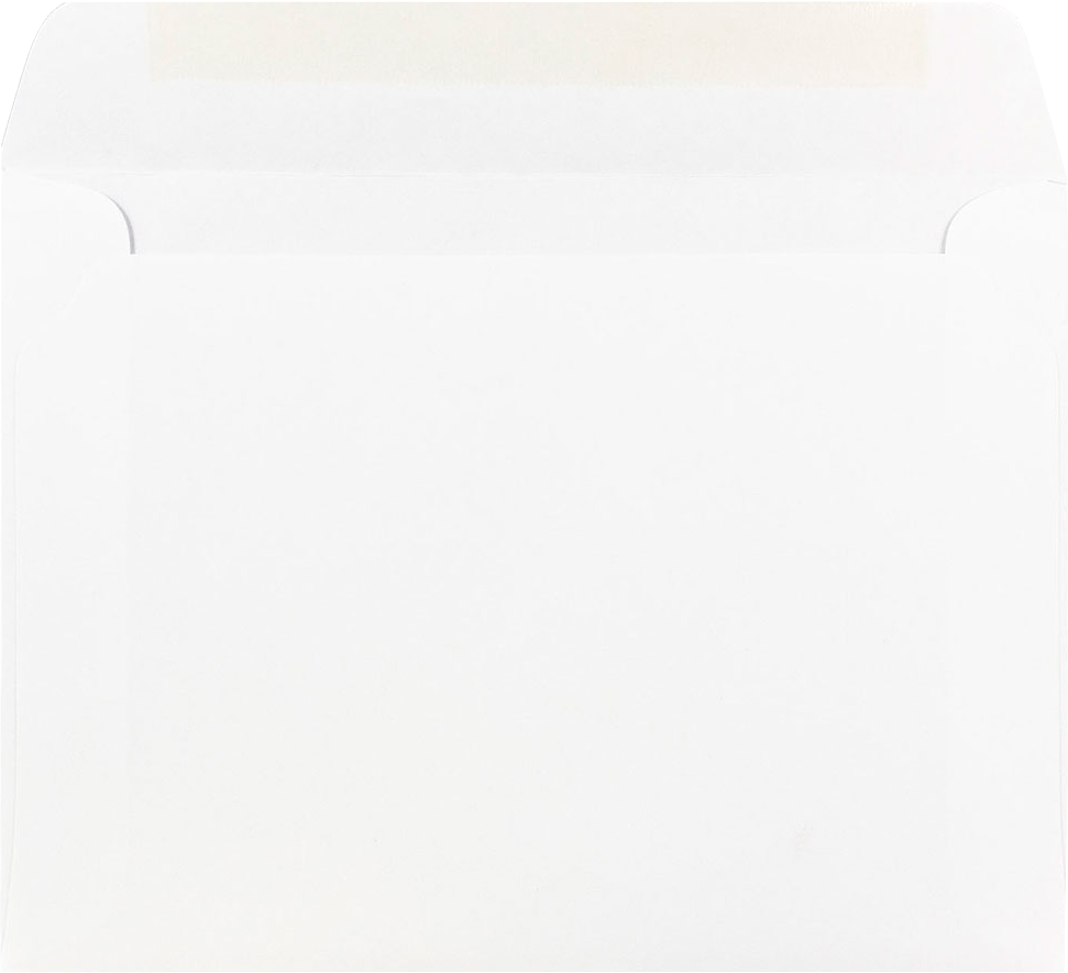 White 24lb 5 1/2 x 7 1/2 Booklet Envelopes