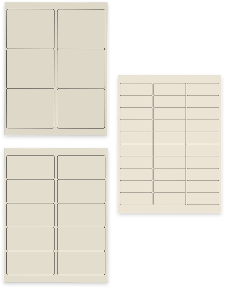 Ivory Assorted Size Labels Combo Set - 3 Packs (360 Total)