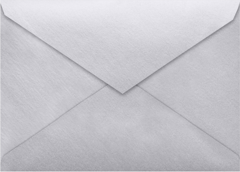 Silver Metallic 32lb Lee BAR V Flap Envelopes (5 1/4 x 7 1/4)