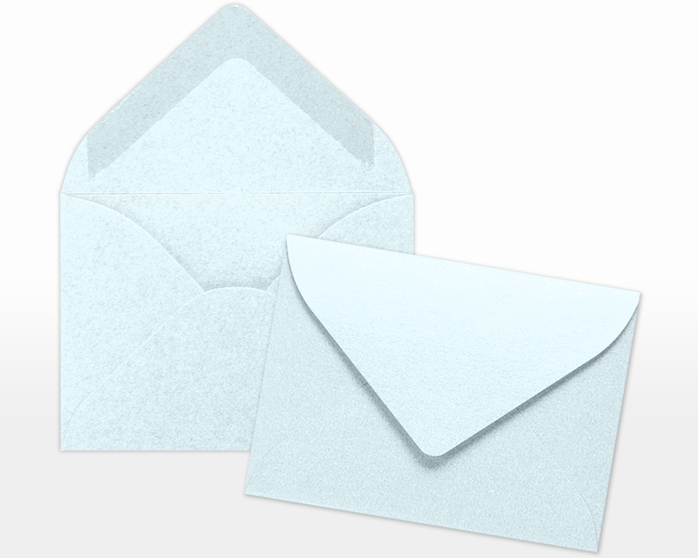 Aquamarine Blue Metallic 32lb #17 Mini Envelopes (2 11/16 x 3 11/16)