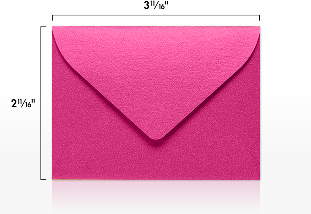Azalea Fuchsia 32lb #17 Mini Envelopes (2 11/16 x 3 11/16)
