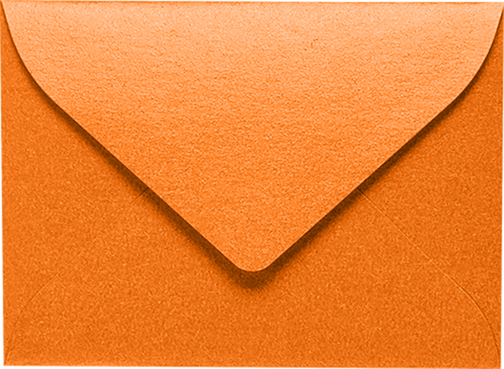 Orange Flame Metallic 32lb #17 Mini Envelopes (2 11/16 x 3 11/16)