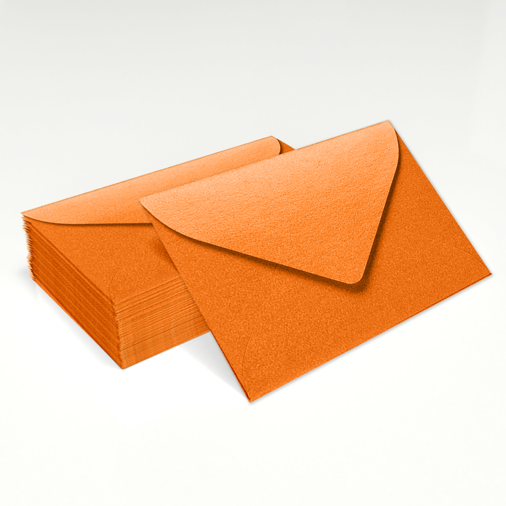 Orange Flame Metallic 32lb #17 Mini Envelopes (2 11/16 x 3 11/16)
