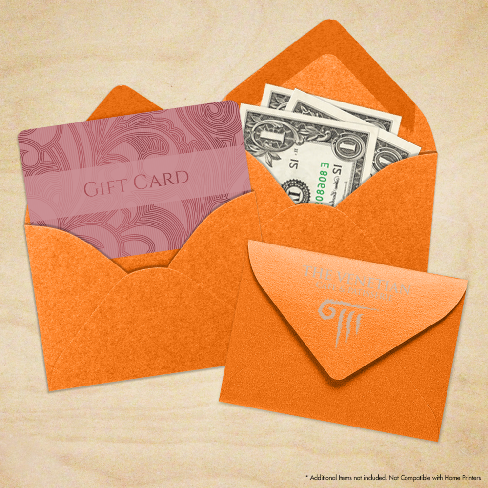 Orange Flame Metallic 32lb #17 Mini Envelopes (2 11/16 x 3 11/16)