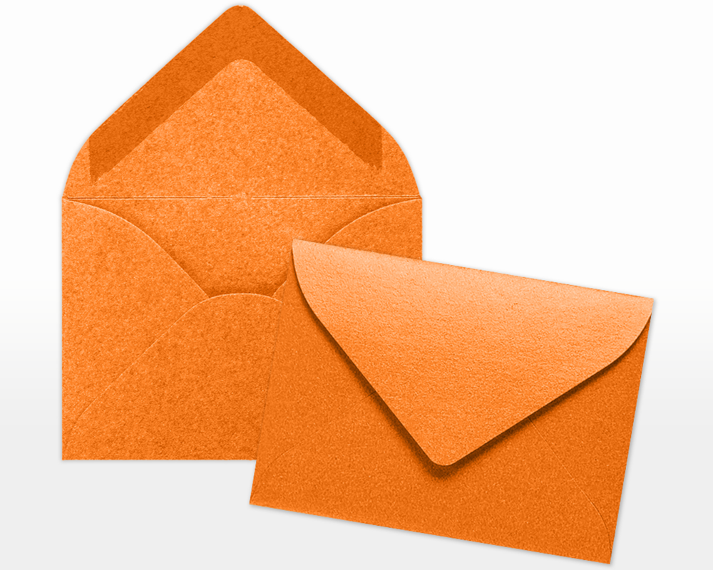 Orange Flame Metallic 32lb #17 Mini Envelopes (2 11/16 x 3 11/16)