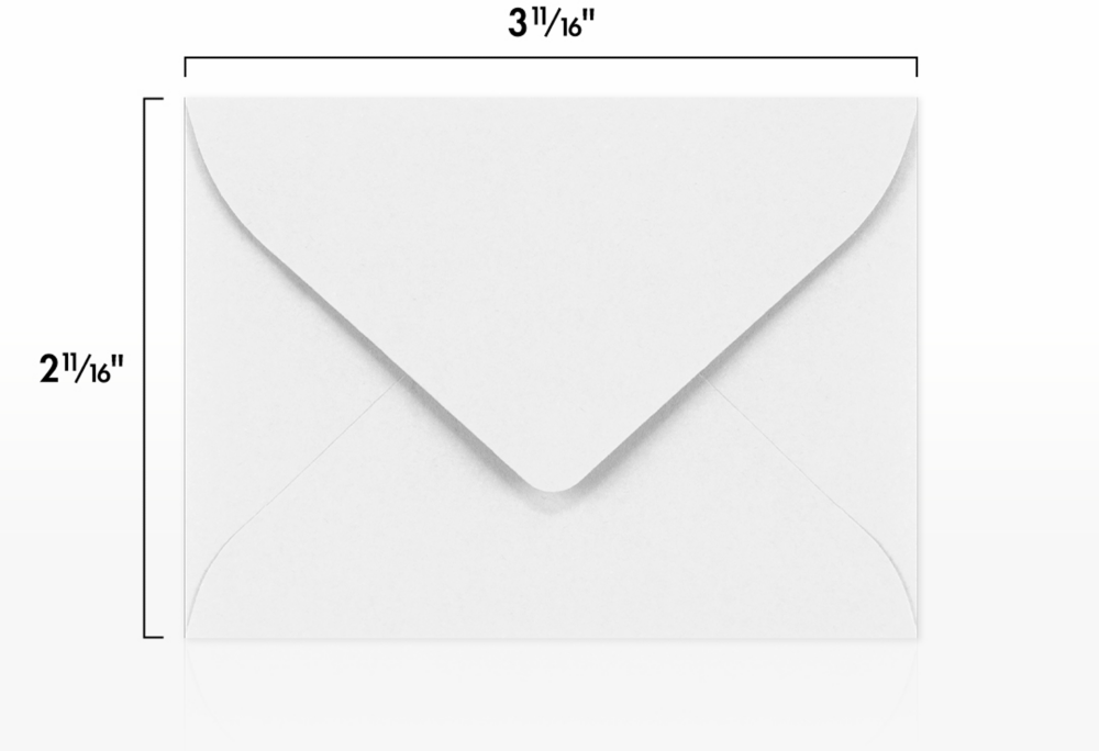 Snowflakes 28lb #17 Mini Envelopes (2 11/16 x 3 11/16)