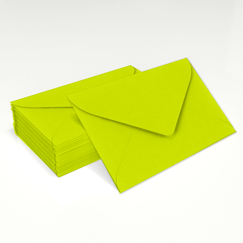 Wasabi Lime Green 32lb #17 Mini Envelopes (2 11/16 x 3 11/16)