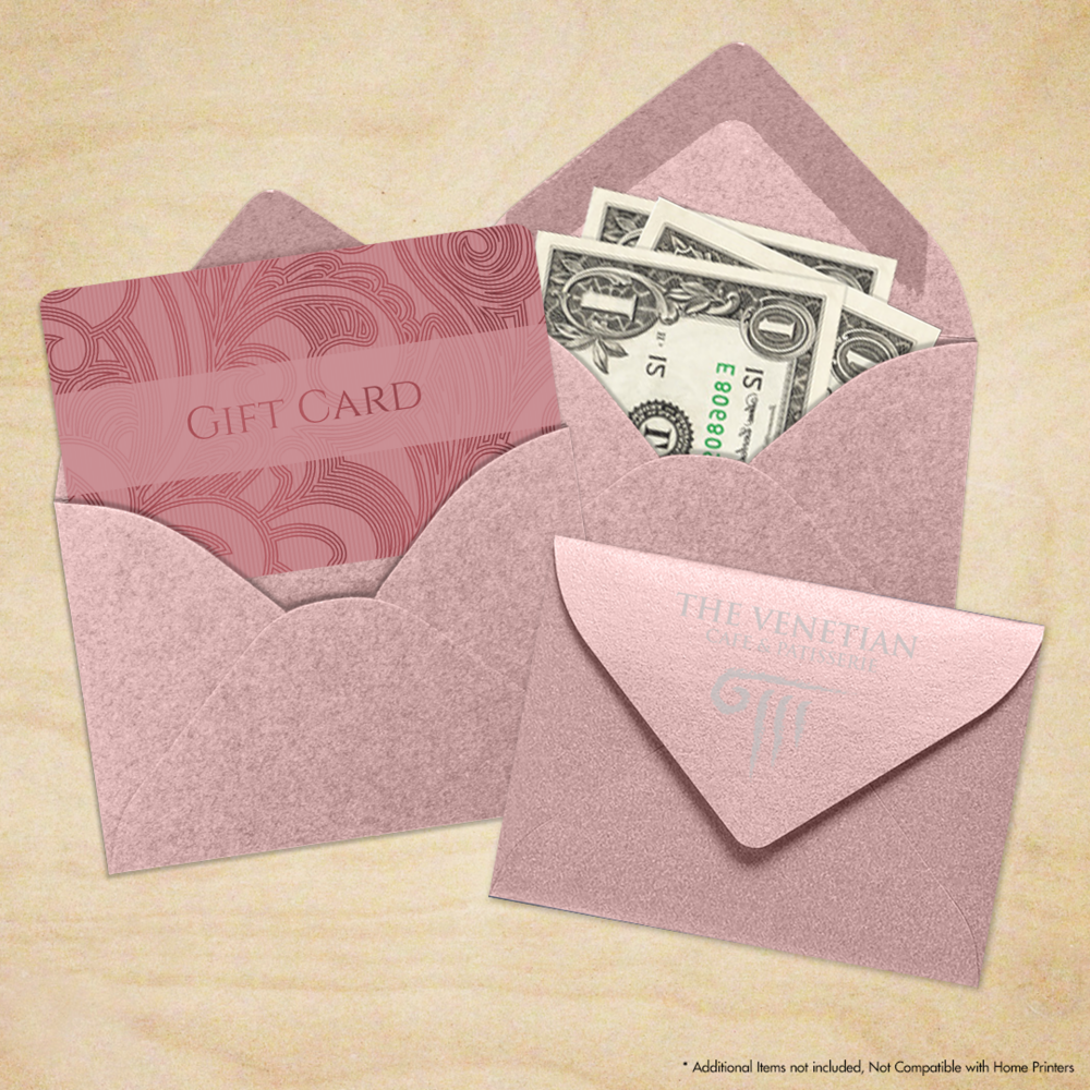 Misty Rose Pink Metallic 84lb #17 Mini Envelopes (2 11/16 x 3 11/16)